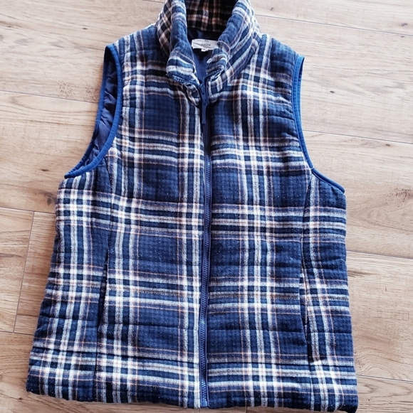 Entro New Haven Plaid Vest Womens - Picture 4 of 8